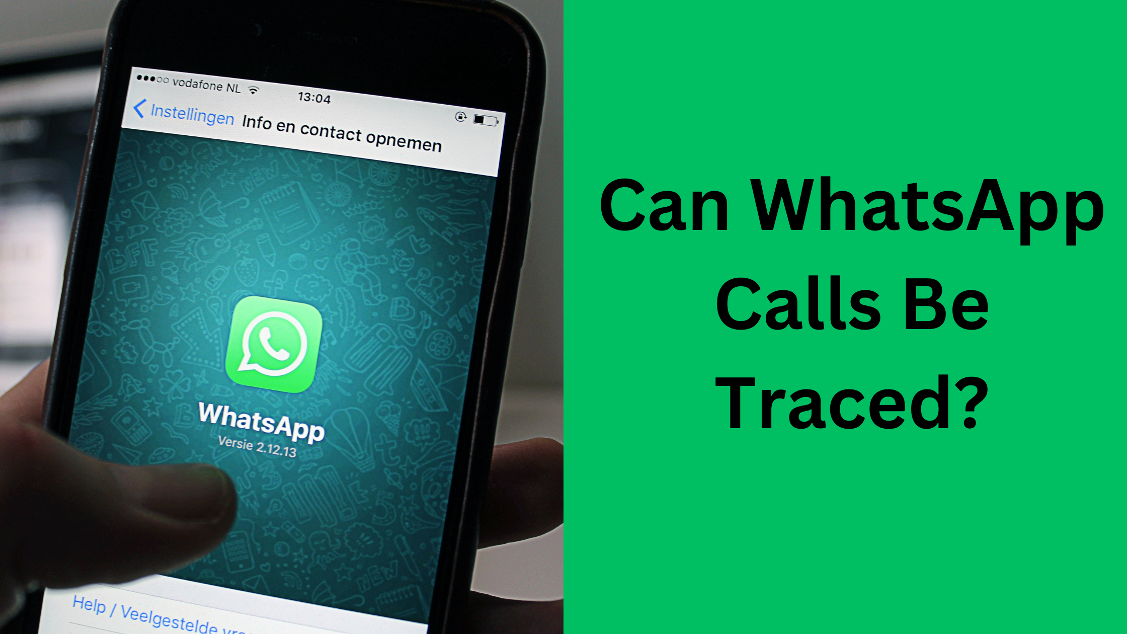 can whatsapp calls be traced